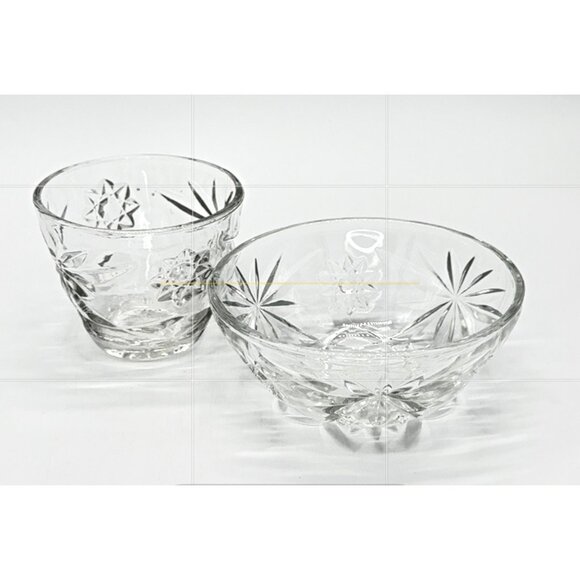 Vintge Anchor Hocking Early American Prescut Glassware, "Star of David" pattern, - Picture 1 of 3